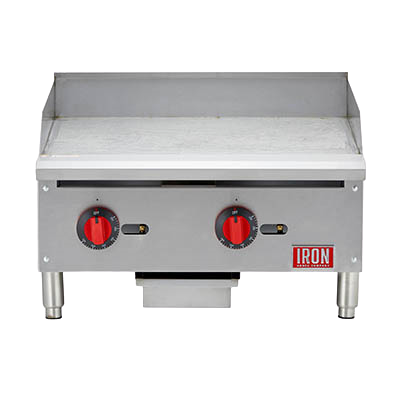 Iron Range 24"W Countertop Griddle Natural Gas Stainless Steel