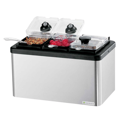 Server Mini Cold Station Base 7.94"H x 14.13"W x 8.38"D Silver Stainless Steel With Insulated Station