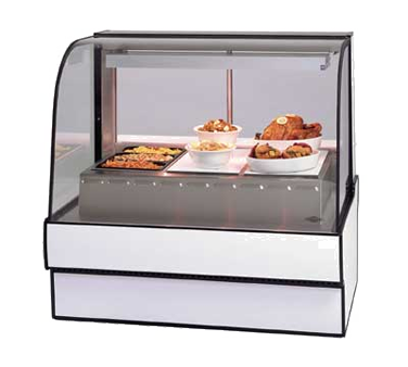 superior-equipment-supply - Federal Industries - Federal Industries Curved Glass Hot Deli Case, 50"W x 35"D x 48”H, Choice Of Laminate, Black Trim,