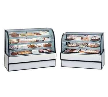 superior-equipment-supply - Federal Industries - Federal Industries Curved Glass Refrigerated Bakery Case, 31"W x 35"D x 42”H, Choice of Laminate With Black Trim