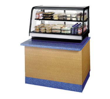 superior-equipment-supply - Federal Industries - Federal Industries Counter Top Refrigerated Self-Serve Bottom Mount Merchandiser, 36"W x 30"D x 25”H, Black Painted Metal & Stainless Steel