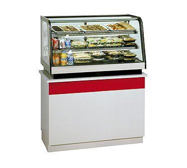 superior-equipment-supply - Federal Industries - Federal Industries Counter Top Refrigerated Bottom Mount Merchandiser, 48"W x 30"D x 25”H, Black Painted Metal & Stainless Construction