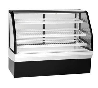superior-equipment-supply - Federal Industries - Federal Industries Non-Refrigerated Bakery Case, 50"W x 35"D x 48”H, Stainless Steel Top & Sides Black Base