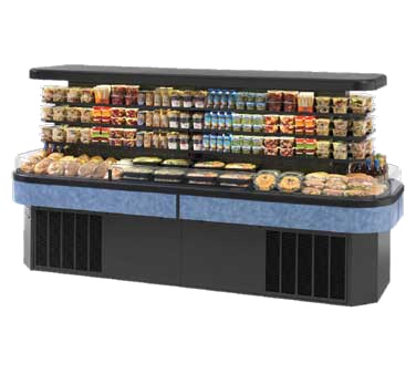 superior-equipment-supply - Federal Industries - Federal Industries Specialty Display Island Self-Serve Refrigerated Merchandiser, 120-1/2"W x 40"D x 57”H, Black Metal Base
