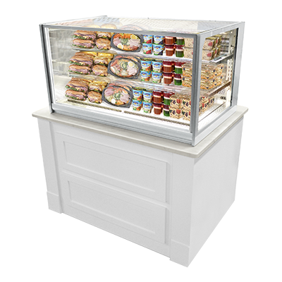 superior-equipment-supply - Federal Industries - Federal Industries Refrigerated Counter Display Case, Drop-In Model, 36" W x 30" D x 26" H, Gray Textured Exterior