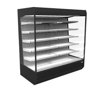 superior-equipment-supply - Federal Industries - Federal Industries Multi-Deck Open Merchandiser, Refrigerated, 49"W x 38"D x 78"H, Black Trim & Top Front Canopy