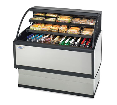superior-equipment-supply - Federal Industries - Federal Industries Specialty Display Low Profile Self-Serve Refrigerated Merchandiser, 60"W x 34"D x 46”H, Black Trim, Choice of Laminate