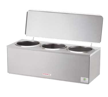 superior-equipment-supply - Server Products - Server Products DI-3 Triple Dip Server, Cone Dip Warmer, (3) 3 Qt. Stainless Steel Jars