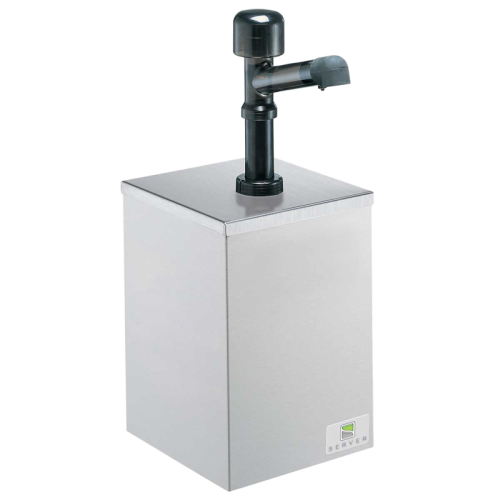 Server Solution Dispenser 17.13"H x 7"W x 10.43"D Silver Stainless Steel Housing Polycarbonate Pump With Portion Control
