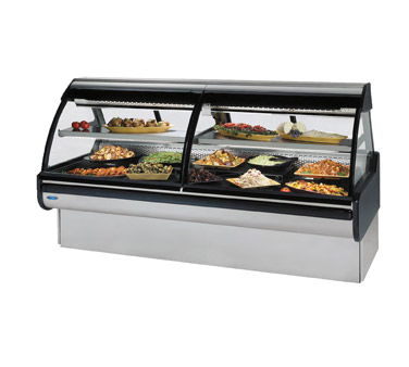 superior-equipment-supply - Federal Industries - Federal Industries Curved Glass Refrigerated Maxi Deli Case, 120"W x 42"D x 54”H, Stainless Steel Interior & Exterior