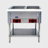 Atosa Stainless Steam Table With Two Open Pan Wells 30