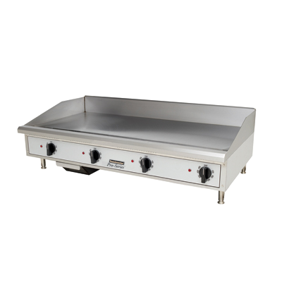 Toastmaster Griddle Electric 48"W x 27.81"D x 15.53"H Silver Steel Radiants Nickel Plated Steel Legs Stainless Steel Front With Removable Drip Tray