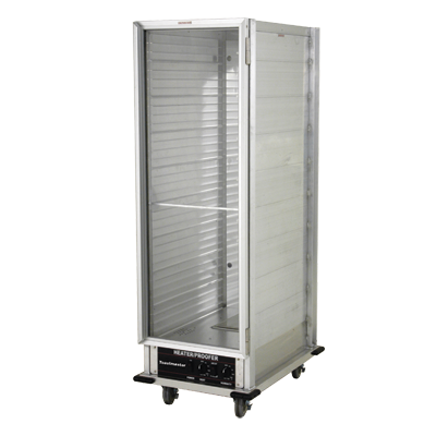 Toastmaster Proofer Cabinet Full Size (34) 18" x 26" Sheet Pan Capacity  66.44"H x 22.81"W x 33.38"D Silver Welded Aluminum Construction With Swivel Casters