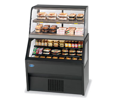 superior-equipment-supply - Federal Industries - Clearance Used Federal Industries Specialty Hybrid Merchandiser With Refrigerated Bottom & Hot Service Top