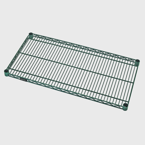 Quantum FoodService Green Epoxy Wire Shelf 36"W x 18"D