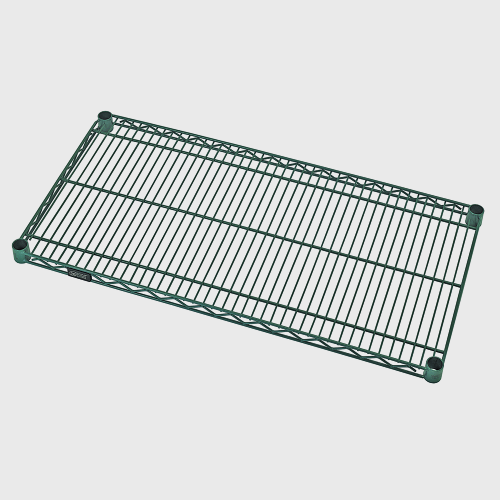 Quantum FoodService Green Epoxy Wire Shelf 72"W x 18"D