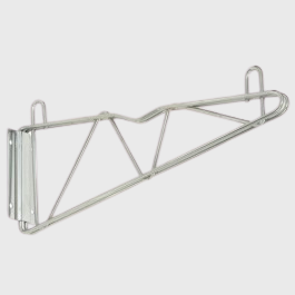 Quantum FoodService Chrome 18" Cantilever Arms Wall Mount