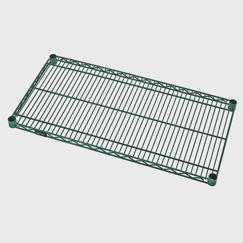 Quantum FoodService Green Epoxy Wire Shelf 36"W x 14"D