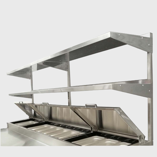 Atosa Double Overshelf 93" W For Pizza Prep Table Stainless Steel