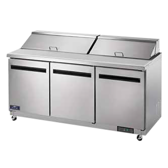 superior-equipment-supply - Arctic Air - Arctic Air Stainless Steel Three Door 72" Wide Sandwich Prep Table