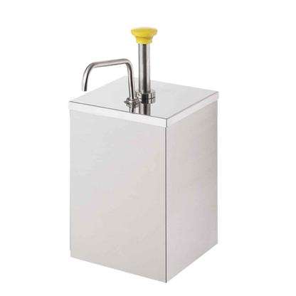 Server Dispenser 14.5"H x 7"W x 11.75"D White Stainless Steel With Portion Control