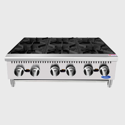 Atosa Stainless Six Burner CookRite Hotplate Countertop Gas 36"W