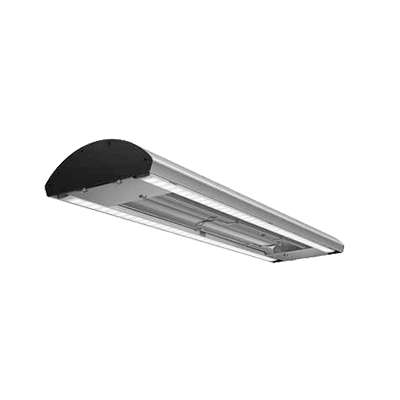 Hatco Glo-Ray® High Watt Curved Infrared Strip Heater Dual LED Lights 18"W Aluminum