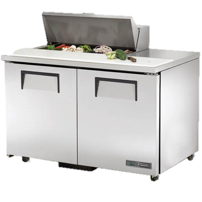 superior-equipment-supply - True Food Service Equipment - True Stainless Steel Two Section 48" Wide ADA Salad/Sandwich Unit