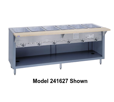 Duke Thurmaduke™ Steamtable Gas Unit 74"W x 36"H x 25.5"D Stainless Steel With Adjusable Feet