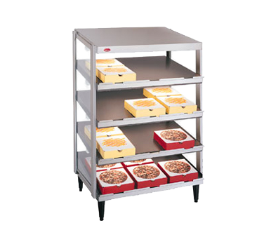 Hatco Glo-Ray® Pass-Thru Countertop 24" x 18" Pizza Warmer Quad Slant Shelf Stainless Steel & Aluminum Construction