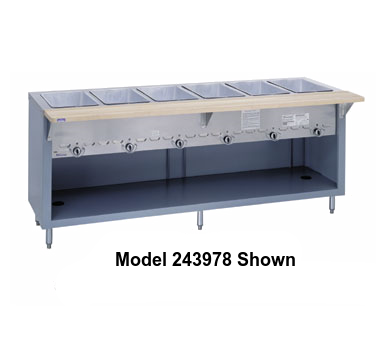 Duke Thurmaduke™ Steamtable Gas Unit 60"W x 36"H x 25.5"D Stainless Steel With Adjusable Feet