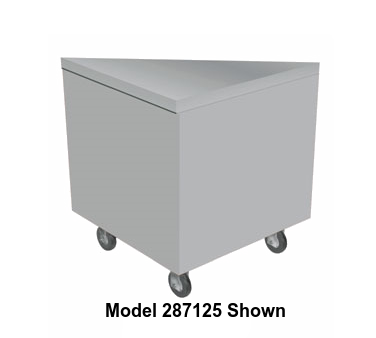 Duke AeroServ™ Triangle Counter 45 Degree Unit 24-1/2"W x 24-1/2"D x 36"H Stainless Steel With Adjustable Feet