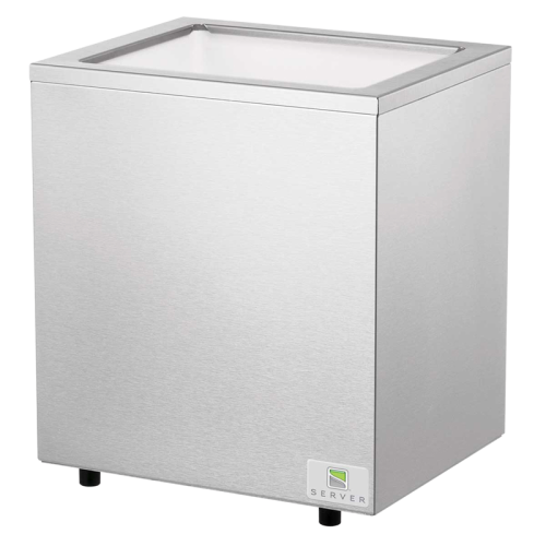Server Cold Station 12.31"H x 10.88"W x 8.81"D Silver Stainless Steel With Insulated Base