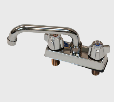 Klingers Deck Mount Faucet 4" Center With 6" Spout