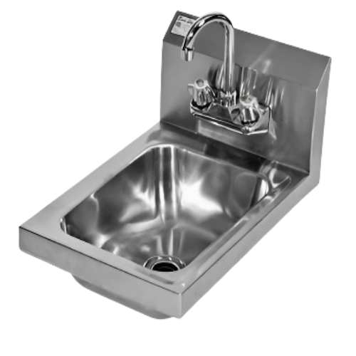 Klinger's Stainless Steel Wall Mount 11"W Space Saver Hand Sink