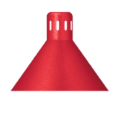 Hatco 8.5"H x 10.5" Diameter Shade Decorative Heat Lamp Bold Black Lower Switch