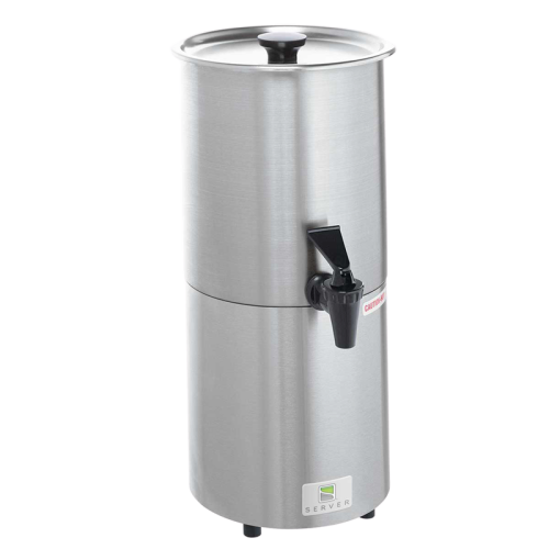 Server Syrup Warmer & Server 6 Quart Capacity 16.5"H x 8.13"W x 7.25"D Silver Stainless Steel With Smart Thermostat