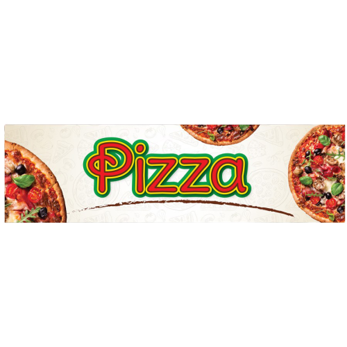 Pizza Sign for EDM-2 Translucent Plastic 5-3/4"H