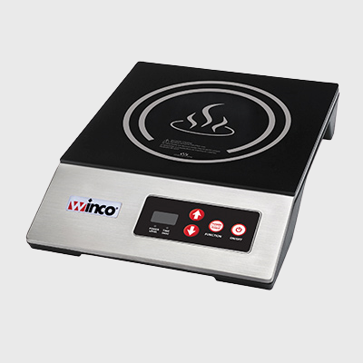 Winco Commercial Induction Cooker Electric Ceramic Glass Surface & Plastic/Stainless Steel