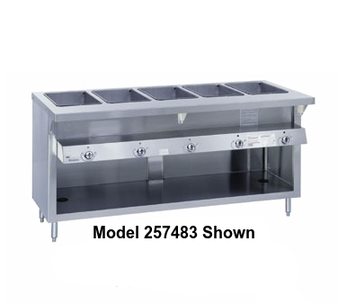 Duke Thurmaduke™ Steamtable Gas Unit 46"W x 36"H x 34"D Stainless Steel With Integral Cutting Board Shelf