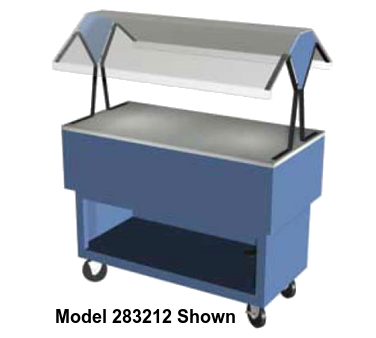 Duke Portable Buffet 58-3/8"W x 36.5"L x 33.38"H Stainless Steel Acrylic Plastic With 5" Casters