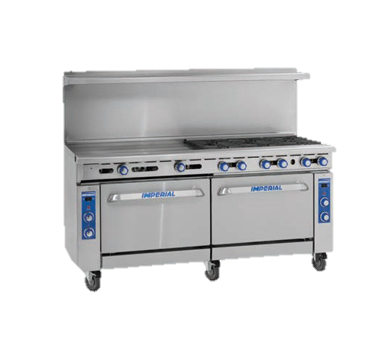 superior-equipment-supply - Imperial - Imperial Stainless Steel Twelve Burner Two Oven 72" Wide Gas Restaurant Range