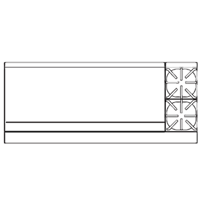 superior-equipment-supply - Imperial - Imperial Stainless Steel Two Burner & Griddle 72" Wide Gas Restaurant Range