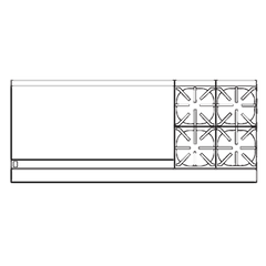 superior-equipment-supply - Imperial - Imperial Stainless Steel Four Burner & Griddle Convection Oven & Cabinet Base 72" Wide Gas Range