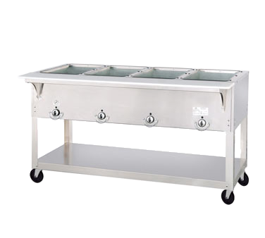 Duke Aerohot Portable Steamtable Unit 58.38"W x 22.44"D x 34"H Stainless Steel With Carving Board