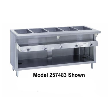Duke Thurmaduke™ Steamtable Gas Unit 60"W x 36"H x 34"D Stainless Steel With Integral Cutting Board Shelf