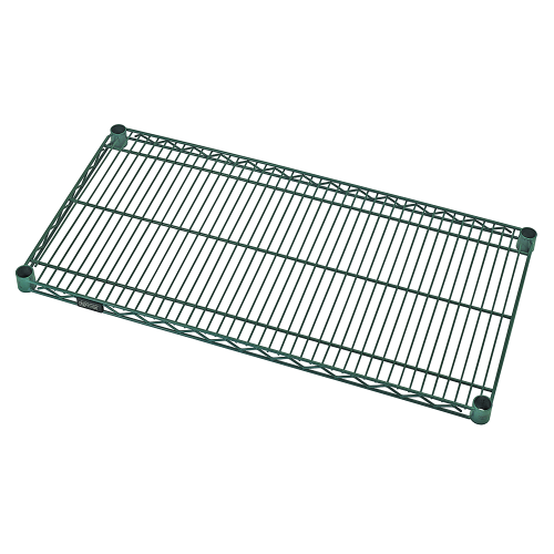 Quantum FoodService Wire Shelving 30"W x 14"D Green Epoxy Finish