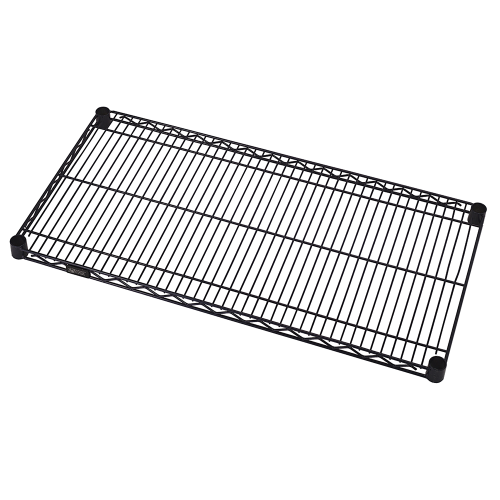 Quantum FoodService Wire Shelving 24"W x 18"D Black Epoxy Finish