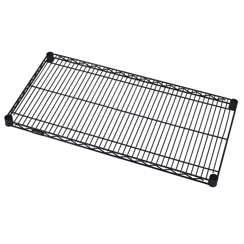 Quantum FoodService Wire Shelving 24"W x 21"D Black Epoxy Finish