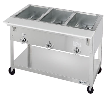 Duke Aerohot Portable Steamtable Unit 44.38"W x 22.44"D x 34"H Stainless Steel With Carving Board